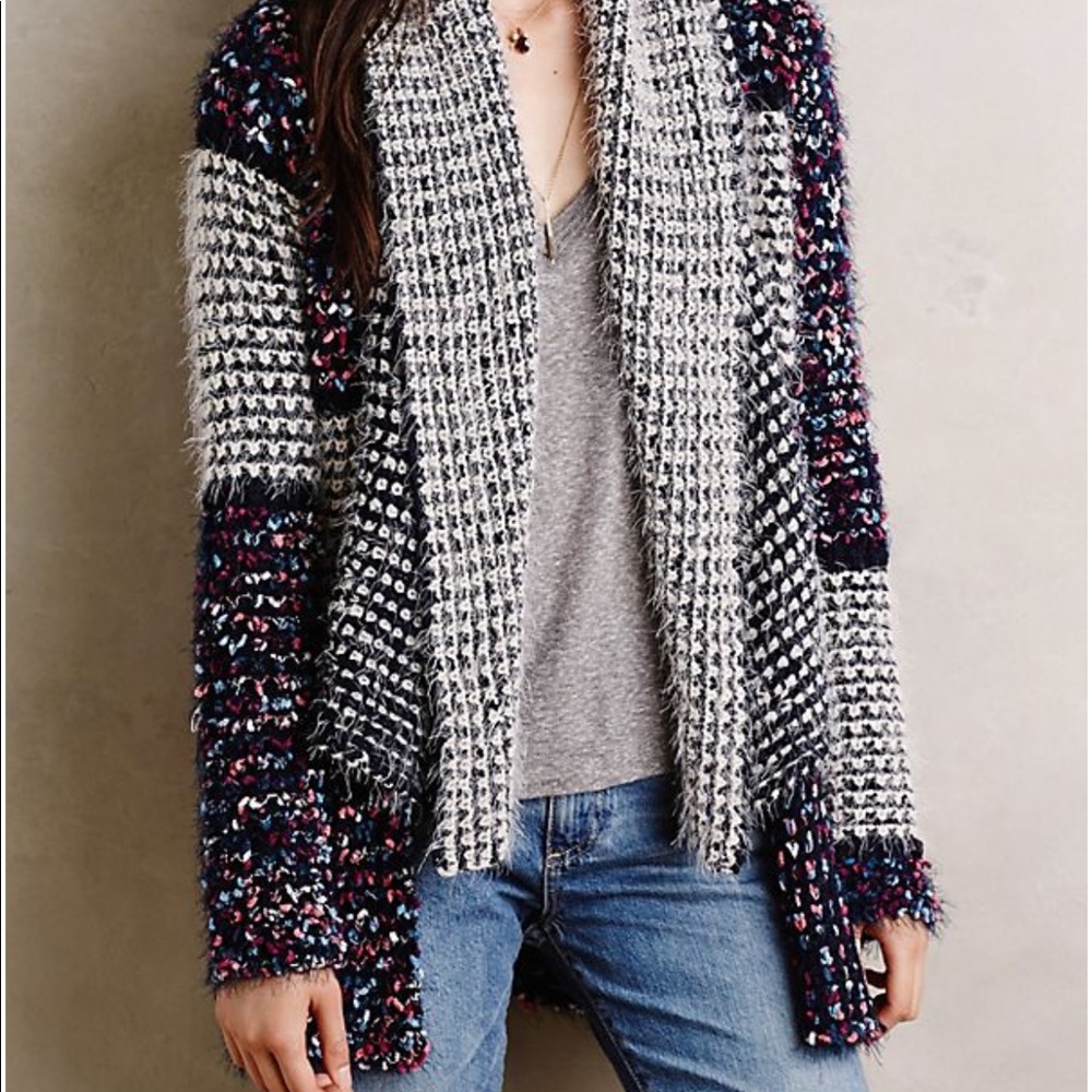 Anthro | La Fee Verte Confetti cardigan size Small